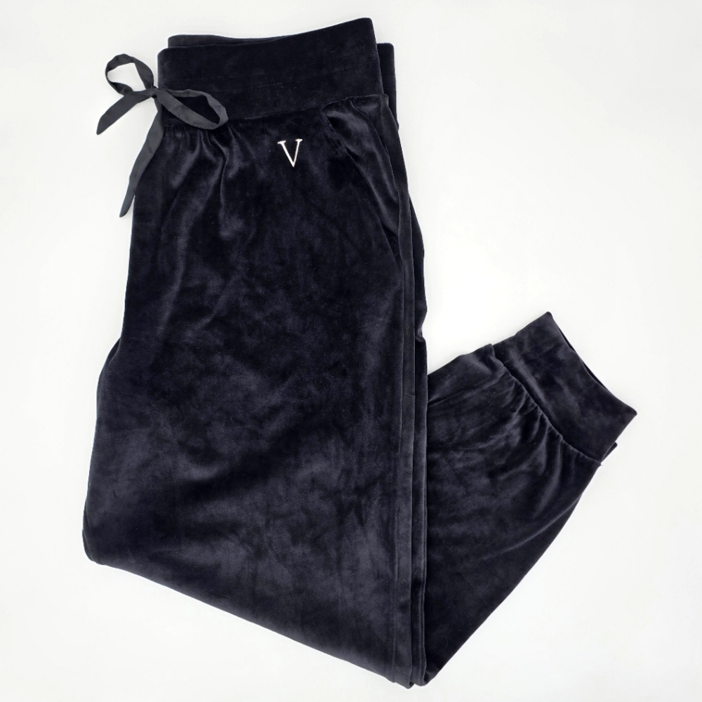 NWT ◇ Victoria's Secret Velour High-Rise Jogger Pants